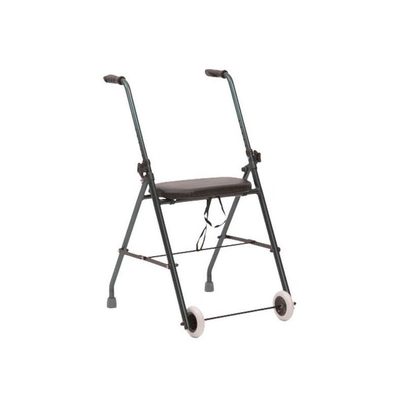ORTOPEDIA   ANDADOR PLEGABLE CON ASIENTO DOS RUEDAS