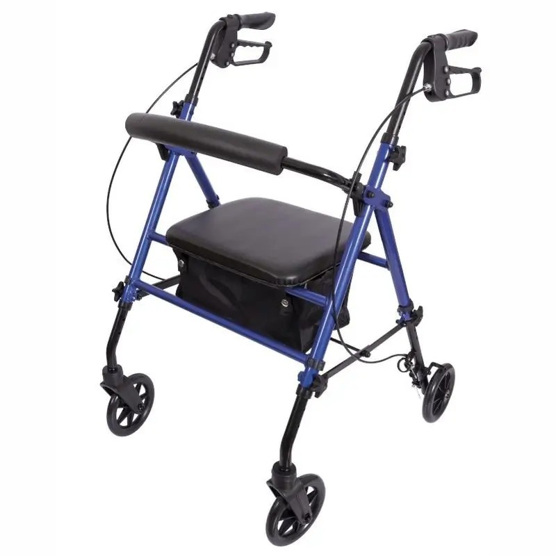 ANDADOR ROLLATOR CON FRENO CABLE AZUL GARCIA