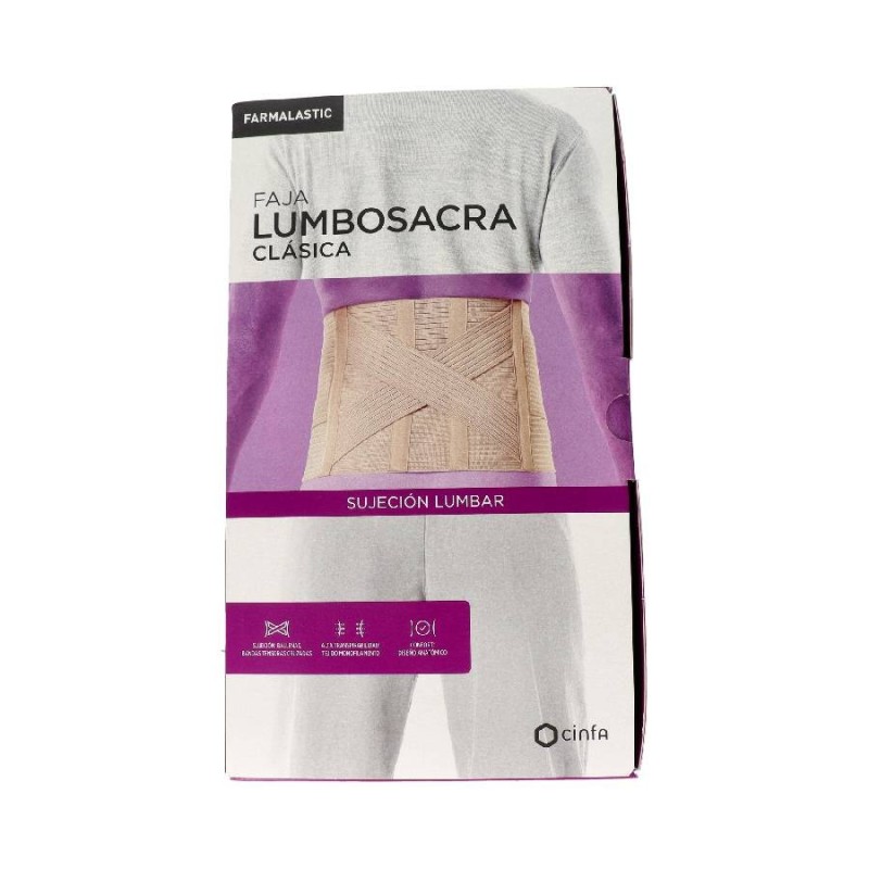 FAJA LUMBOSACRA CLASICA FARMALASTIC 1 UNIDAD TALLA GRANDE CO