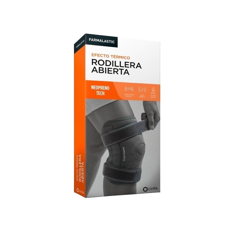 RODILLERA ABIERTA FARMALASTIC NEOPRENO TECH 1 UNIDAD TALLA U