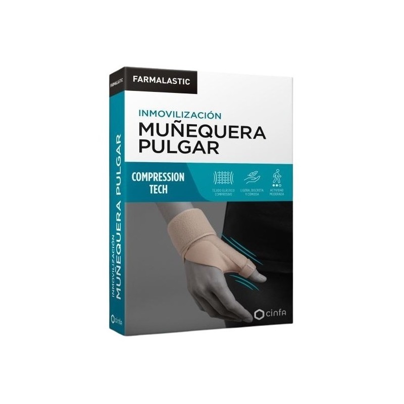 MUÑEQUERA PULGAR FARMALASTIC COMPRESSION TECH 1 UNIDAD TALLA