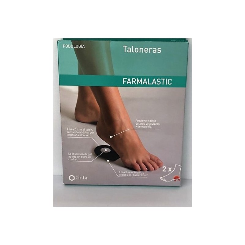 TALONERA FARMALASTIC FEET TALLA GRANDE 2 UNIDADES