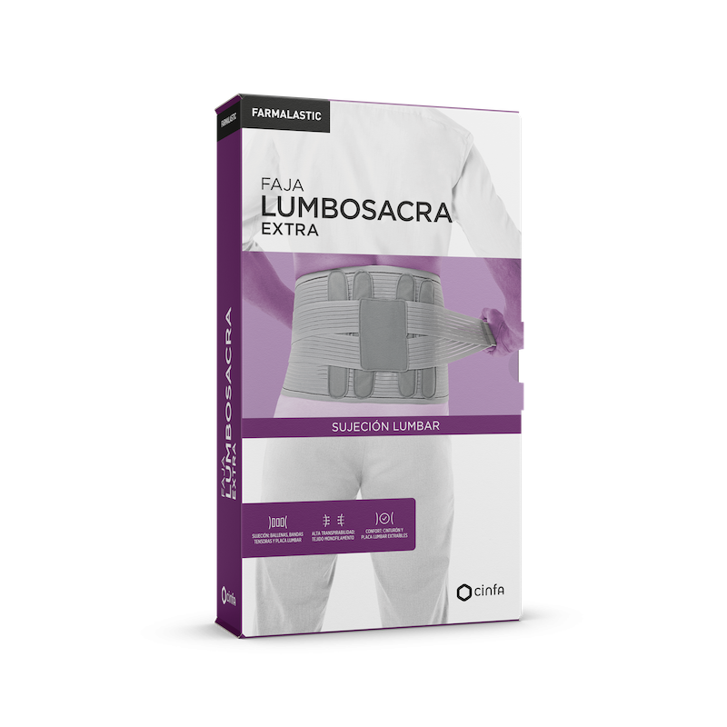 FAJA LUMBOSACRA EXTRA FARMALASTIC 1 UNIDAD TALLA MEDIANA COL