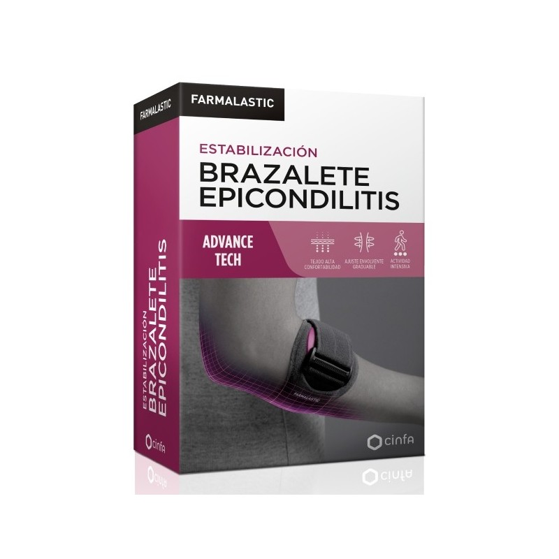 BRAZALETE EPICONDILITIS FARMALASTIC ADVANCE TECH 1 UNIDAD TA