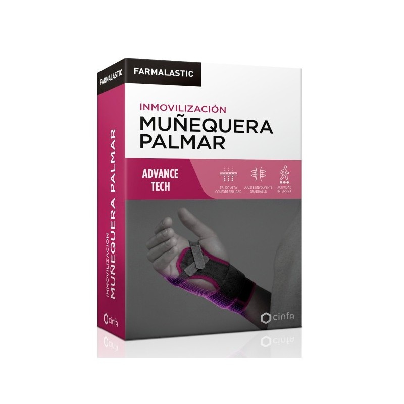 MUÑEQUERA PALMAR FARMALASTIC ADVANCE TECH 1 UNIDAD TALLA 1