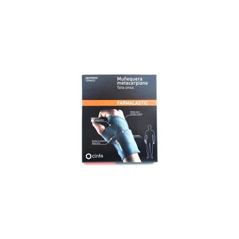MUÑEQUERA PALMAR FARMALASTIC NEOPRENO TECH 1 UNIDAD TALLA UN