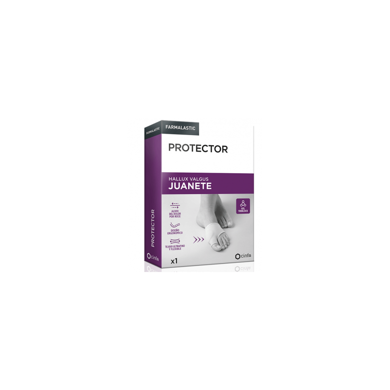 PROTECTOR JUANETE FARMALASTIC 1 UNIDAD TALLA UNICA