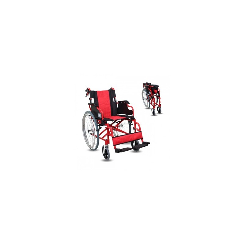 SILLA RUEDAS GRANDES  ROJA GARCIA