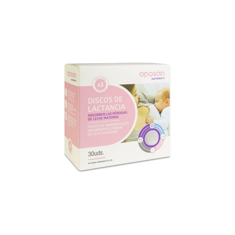 APOSAN MATERNITY DISCOS LACTANCIA  30 UNIDADES