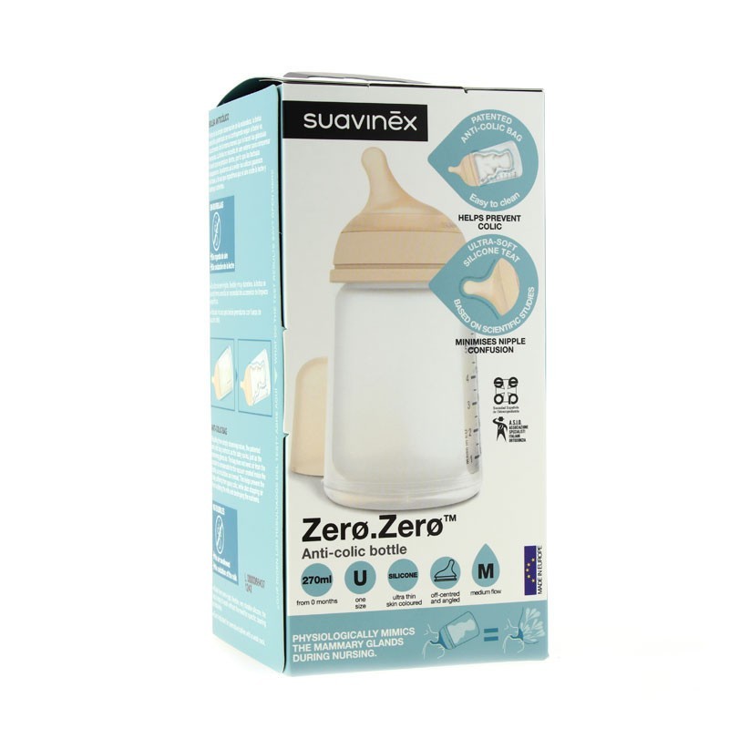 BIBERON ANTICOLICO T SILICONA SUAVINEX M 270 ML