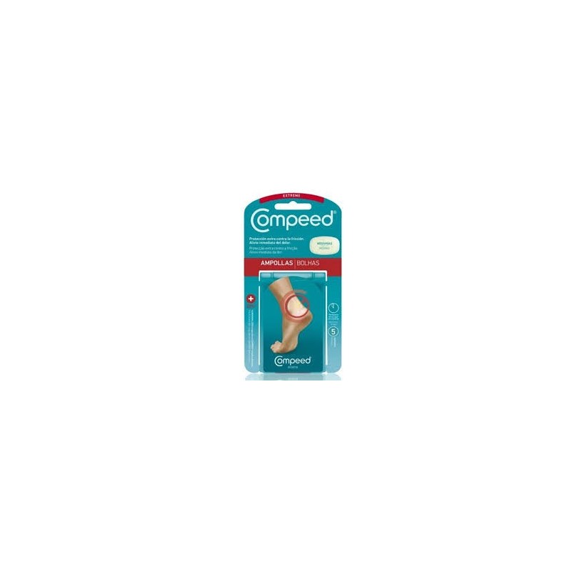 COMPEED AMPOLLAS HIDROCOLOIDE TALLA MEDIANA 5 UNIDADES