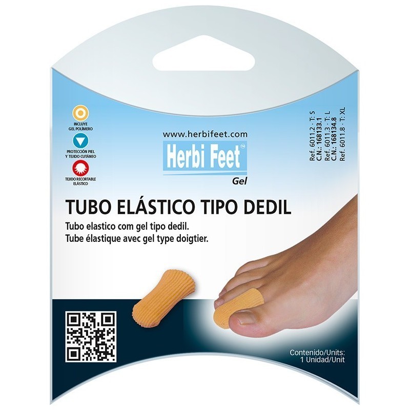 DEDIL TUBO CON GEL HERBI FEET TALLA S
