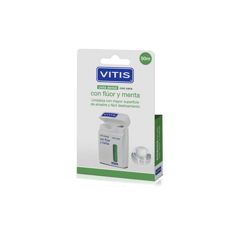 VITIS CINTA DENTAL CON FLUOR Y MENTA  50 m