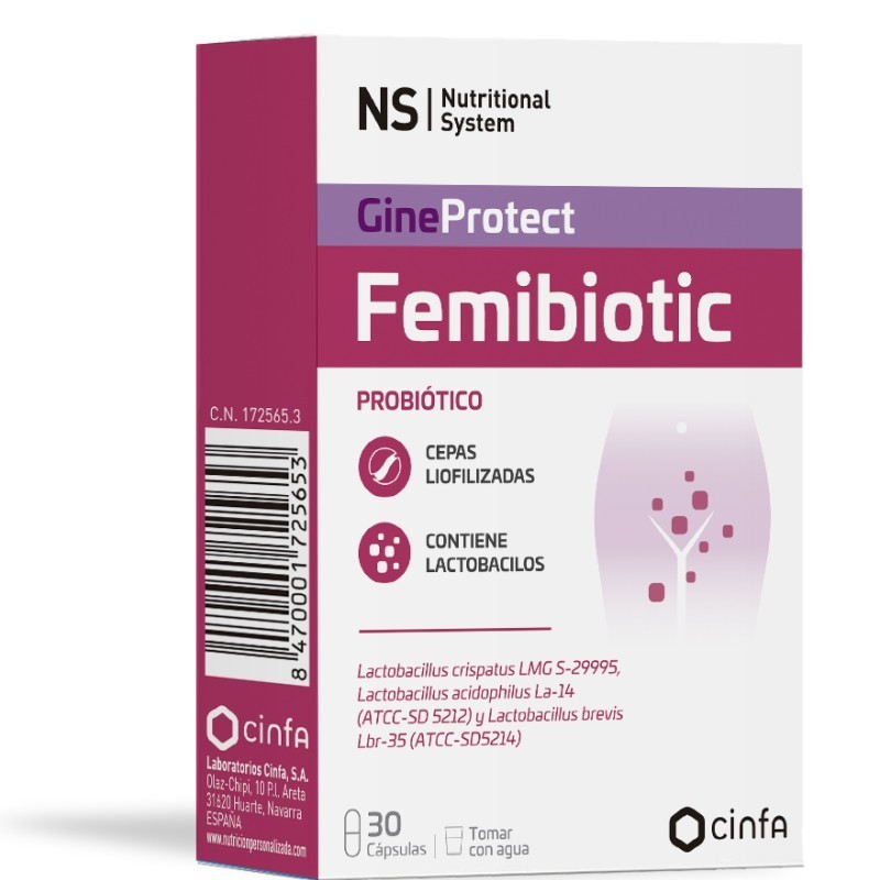 NS GINEPROTECT FEMIBIOTIC  30 CAPSULAS