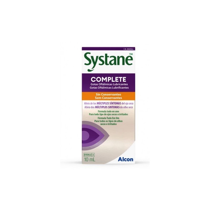 SYSTANE COMPLETE GOTAS OFTALMICAS LUBRICANTES SIN CONSERVANT